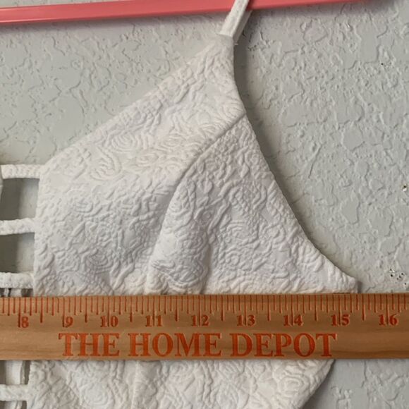 Trixxi White Textured Mini Dress Size M - Picture 3 of 10